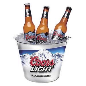 COORS LIGHT BREWERY PUB BAR BEER ICE BUCKET COOLER NEW