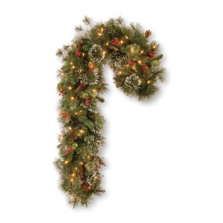 National Tree Co. Wintry Pine Pre Lit 42 Candy Cane