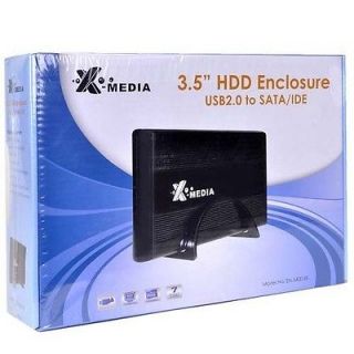 3 5" USB 2 0 Aluminum External IDE SATA Hard Drive External Case Enclosure Black