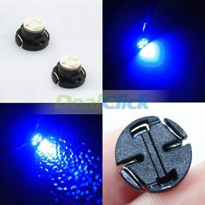 2X Blue T5 Neo Wedge 12mm 3 SMD LED Light Bulbs Dashboard Indicator Cluster Lamp