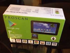 Proscan 7" Android Internet Tablet Touch Screen Android 4 1 Jelly Bean