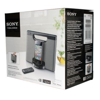 New Sony RDP M7IP SC Portable Audio Stereo Speaker Dock for iPod iPhone Silver