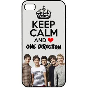 Keep Calm and Love One Direction 1D Up All Night iPhone 4 4S Hard Case Cover B