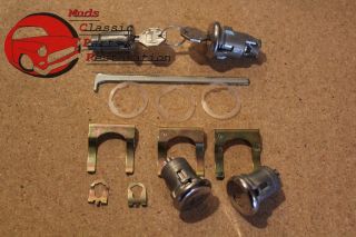 63 65 GTO Cutlass 65 Nova Ignition Door Trunk Locks Keys Original Style