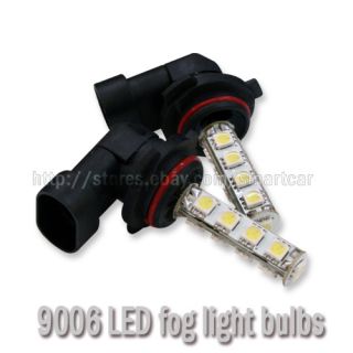 2X Xenon White HB4 9006 LED Fog Light Daytime Running Light Bulbs