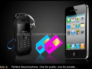 New Unlocked Super Cool Mini Mobile Phone Also Backup Power for Samsung HTC