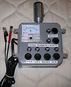 Tractor Trailer Semi Trailer Light Tester 4 Brakes Signals Markers Auxiliary