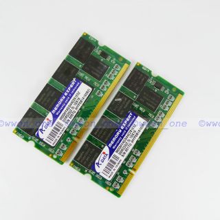 2GB Kit 2x1GB PC2700S DDR333 333MHz DDR Non ECC 200pin SODIMM Laptop Memory RAM 683728137915