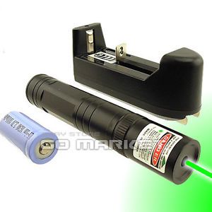 532nm Green Laser Pointer Light Pen Lazer Beam High Power 5mW 16340 Charger