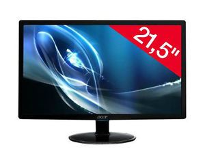 Acer A221HQV Black 21 5 inch Flat Screen LCD Monitor DVI VGA 16 9 1920 x 1080p