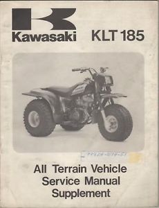 1986 Kawasaki ATV KLT 185 Supplement Service Manual