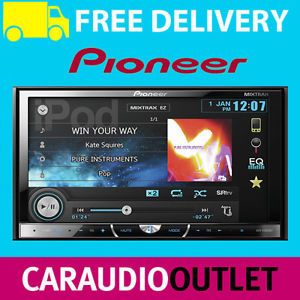 Pioneer AVH X5500BT Car Stereo CD DVD Bluetooth iPod iPhone Android USB 7" LCD