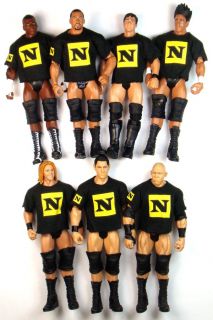 7x WWE Nexus Wrestling Action Figure Kid Toy Wade Barrett Otunga Slater Ryback