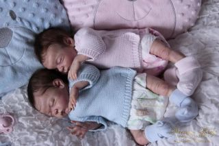 Reborn Babies Sweet Preemie Twins Bean Sprout by Laura Lee Eagles
