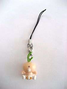 Happy Beans Funny Robot Baby Plastic Mini Cell Phone Keychain String Accessory