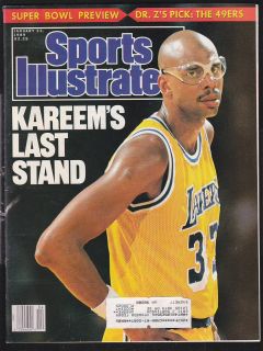 1989 Sports Illustrated Kareem Abdul Jabbar Lakers
