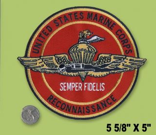 Marine Corps Recon Patch Large Highly Detailed USMC