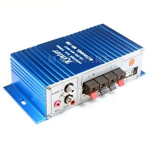 2 CH RMS 10W USB Digital Stereo Audio Power HiFi Mini Amplifier Amps Car Marine