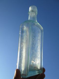 Late Civil War Antique Medicine Bottle Allan's Anti Fat Buffalo N Y BB Co Base