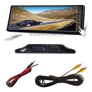 10 2" Mirror Mount Color Rear View Backup Camera System License Car Pickup Truck