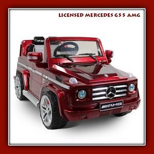 Mercedes G55 Licensed Ride on Toy Car Remote Control Power Wheels 12V Battery