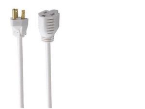 25 Foot White Extension Cord 16 Gauge 13Amp