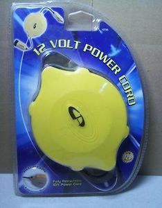12 Volt Power Extension Cord 10 ft Retractable Cord Reel ATV Tailgate Boat Car