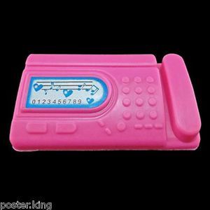 Pink Desktop Fax Machine 1 6 Barbie Blythe Size Doll's House Dollhouse Miniature