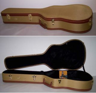 Blemished Classic Tweed Acoustic Guitar Hard Case w Key Locking 3419