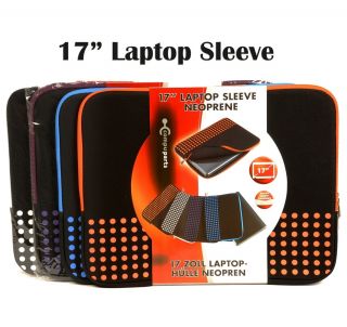 White 17" Neoprene Laptop Notebook Netbook Protective Sleeve Cover Case iMac Zip