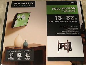 Sanus TV Wall Mount Model F107C Full Motion Flat Screen LCD LED Plasma 13 32in