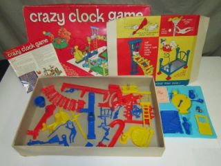 Vintage 1964 Ideal Crazy Clock Board Game
