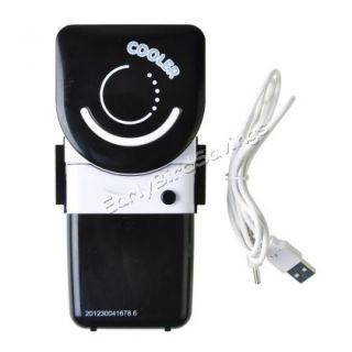 Black Cute USB Mini Handheld Handy Air Cooler Portable Small Fan for Summer