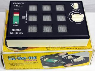 Waco Electro Tic Tac Toe Vintage Handheld Electronic Game 1970'S