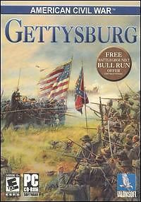 American Civil War Gettysburg PC CD Battle Between States Troops Strategy Game