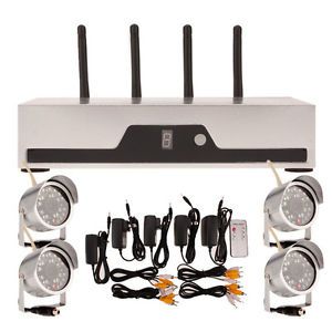 4 CH Network DVR Video Recorder Wireless Security Camera System