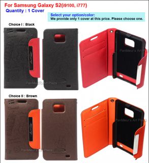 Eiffel PU Leather Case Cover Wallet for Samsung Galaxy S2 i9100 I777