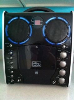 Portable Singing Machine SML 383P Karaoke w Disco Lights Sounds 2 Microphones