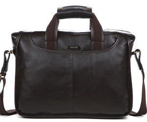 Men's Real Leather Briefcase Handbag Satchel Shoulder Messenger Laptop Bag Cases
