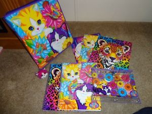 FRANK KITTENS BINDER LOT NOTEBOOKS AND CAT FOLDERS PENCIL CASE ALL NEW