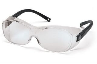 Pyramex OTS Safety Glasses   Clear Lens, Black Frame S3510SJ