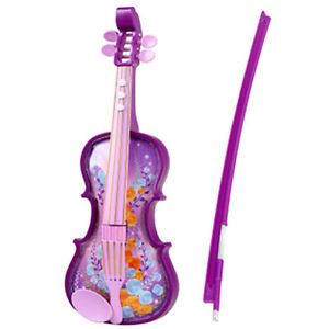 Simulation Violin Earlier Childhood Music Instrument Toy for Children Purple