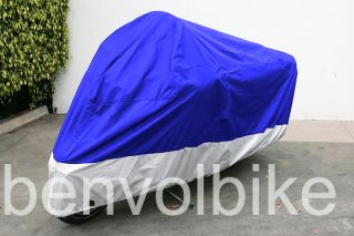 Blue Sliver Motorcycle Cover for Triumph Tiger 900 1050 Motorcycle Cover L