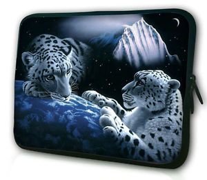 Snow Cheetah 11 6" 12" Mini Laptop Netbook Case Sleeve Tablet Notebook Bag Cover