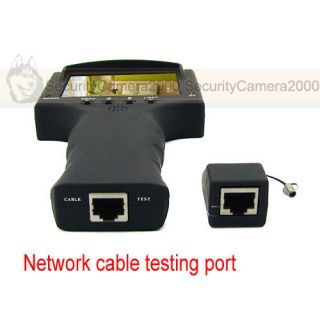 Handhold CCTV Tester with 3 5” TFT LCD Screen Network Cable Test DC12V Input