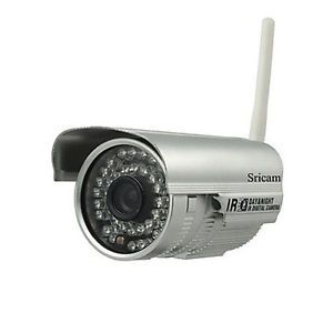 Sricam Outdoor Wireless WiFi Waterproof IR Night Vision IP Camera with Free P2P