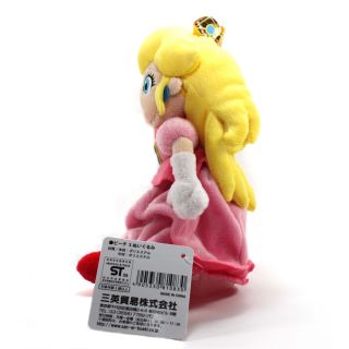 Nintendo Super Mario 8" Plush Sanei Doll Princess Peach
