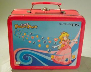 Nintendo Super Mario Brothers Super Princess Peach Nintendo DS Tin Lunch Box