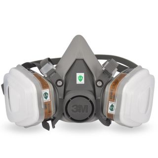 3M 6200 6001 9 Piece Suit Respirator Painting Spraying Face Gas Mask 5N11