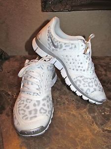 Nike Free 5 0 V4 Running Training Shoe Women's White Leopard Print 511281 100